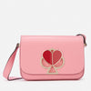 Kate Spade NY Nicola Twistlock Shoulder Bag Rococo Pink Heart RARE Sample