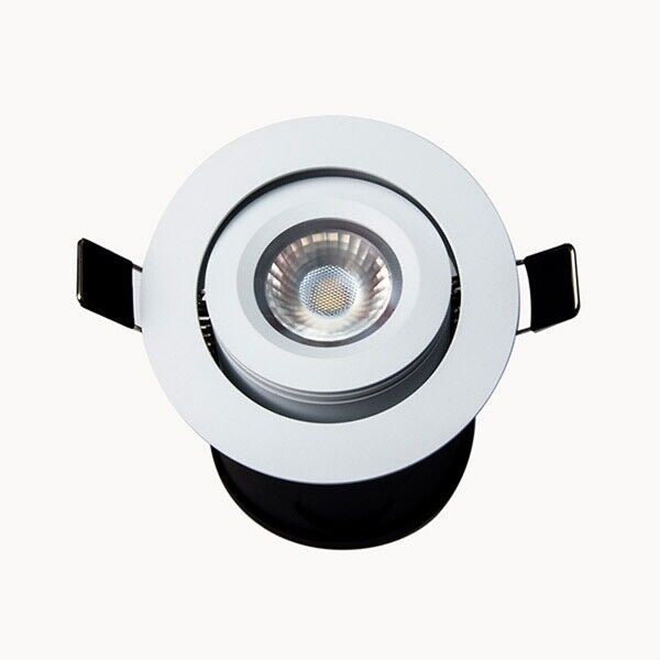 GM Lighting 12VDC Mini LED Dimmable Recessed Downlight 6W 375Lm 3000K 2-7/8 Inch