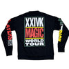 Bruno Mars 24K Magic World Tour Pullover Sweatshirt Mens Medium Crew Neck
