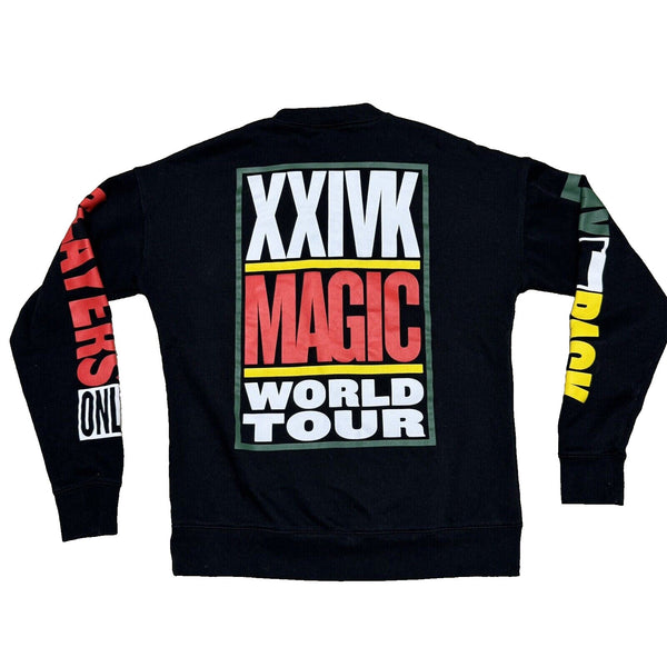 Bruno Mars 24K Magic World Tour Pullover Sweatshirt Mens Medium Crew Neck