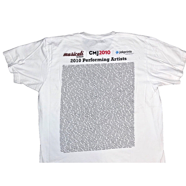 CMJ 2010 College Music Journal New Music Marathon Vintage T Shirt Sz. XL