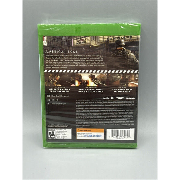 Wolfenstein II: The New Colossus XBOX ONE BRAND NEW FACTORY SEALED