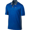 Nike Tiger Woods TW Perforated Panel Polo Blue Gray 585783 Men’s Sz M Golf EUC