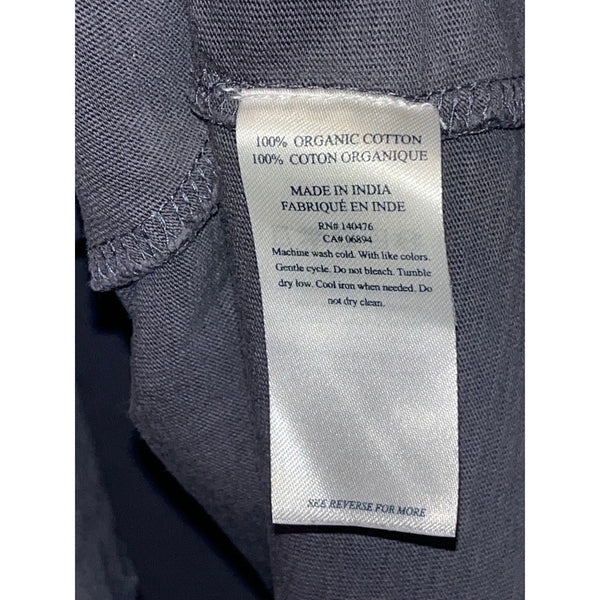 Faherty Sunwashed Slub Pocket T Shirt XL Blue Grey Organic Cotton Short Sleeve