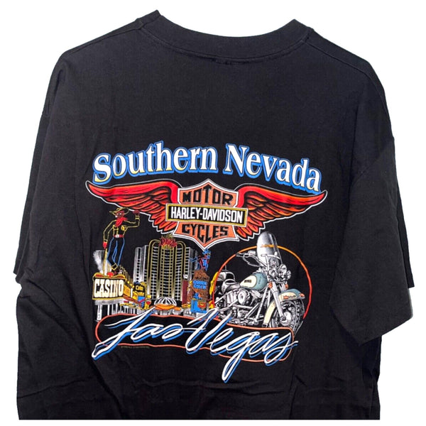 Harley Davidson Las Vegas Southern Nevada Shirt Sz XL Hanes Beefy-T