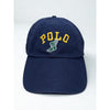 Polo Ralph Lauren P-Wing Foot Navy Adjustable Hat Leather Strap EUC Rare