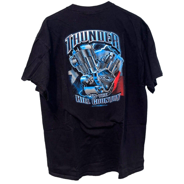 Thunder In The Hill Country Bandara, Texas Biker Rally Sz. XL Lone Star State