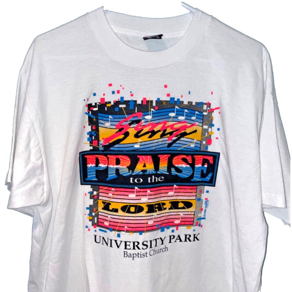 Jesus T Sing Praise To The Lord 1990 University Park Baptist Church Sz. XL