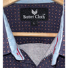 Butter Cloth Shirt Polka Dot Icy Cotton Short Sleeve Men Sz. L Button Up
