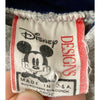 Disney Mickey Mouse Light Gray Sleeveless Hoodie L Made in USA 90s