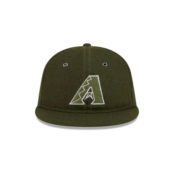 Arizona Diamondbacks New Olive Wool Retro Crown 59FIFTY Fitted Hat Sz. 7 1/2