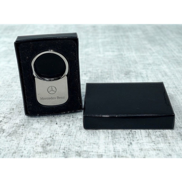 Mercedes-Benz Stainless Steel Keychain Logo Key Ring Gift Box Benzel-Busch