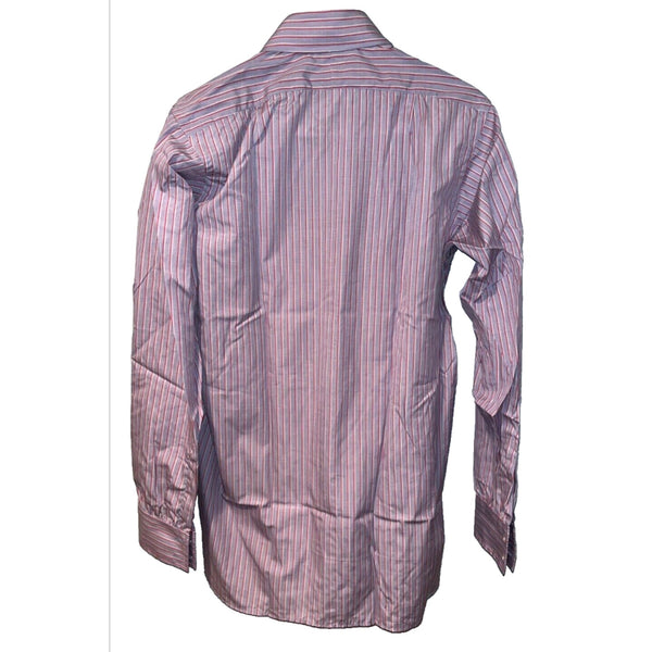 Turnbull & Asser 100% Cotton Striped Dress Shirt 15 1/2 - 39cm England Made VTG