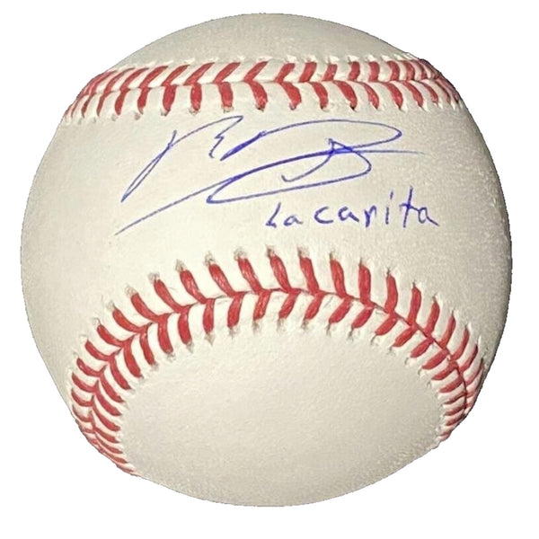 Rafael Devers Boston Red Sox Signed MLB Baseball “La Carita” Inscription COA