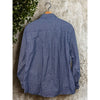 L.L. Bean Blue Houndstooth Check Flannel Button Down Shirt Pocket Sz. L