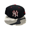 New York Yankees New Era Men's Fitted Cap Black Red Camo 59FIFTY Sz. 7 5/8