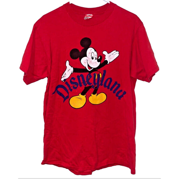 Disneyland Disney Mickey Mouse Welcome Shirt Sz. L USA Vintage