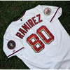 Washington Nationals 2008 Ismael Ramirez Game Worn Jersey Inaugural Season Sz 48