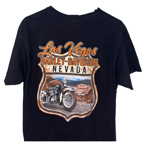 Harley Davidson Las Vegas Nevada Vintage Sign Sz. M Biker T Shirt