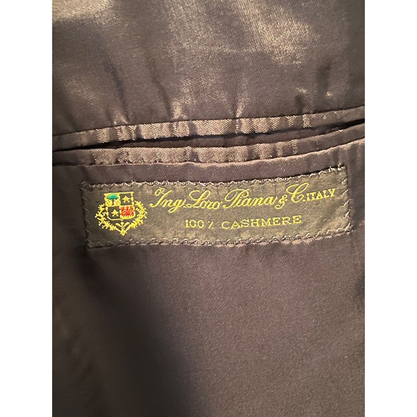 Saks Fifth Avenue Loro Piana Cashmere Stuartwood Blazer 48L Black Made Canada