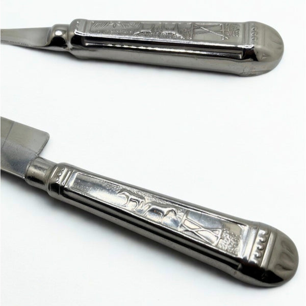 Fogo de Chao Brazilian Steakhouse Knife & Fork Set Stainless Steel Rare
