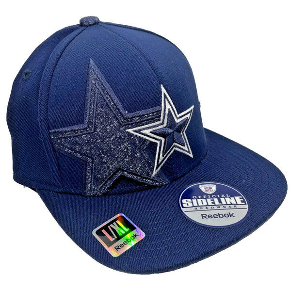 Dallas Cowboys NFL Reebok Sideline Men's Stretch Fit Hat size Lg/XL Vintage NWT