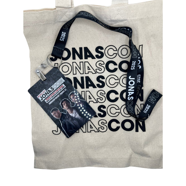 Jonas Brothers “Jonas Con” 3/23/25 NJ Limited Edition Tote Bag & Lanyard