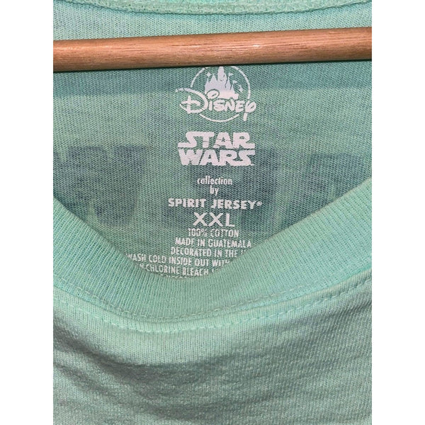 Disney Star Wars Mandalorian Grogu Baby Yoda Spirit Jersey Green 2XL XXL