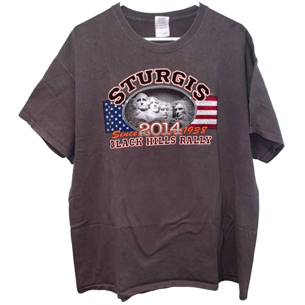 Sturgis 2014 Black Hills Motorcycle Rally Size XL T-shirt Mount Rushmore USA