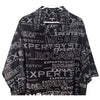 Rocawear Expert System AOP Spellout Button Down S/S Shirt Sz. 2XL Hip Hop
