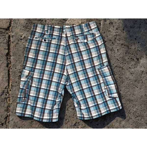 Canterbury of New Zealand Men’s Indian Madras Plaid Cargo Shorts Size 34