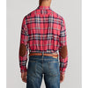 Polo Ralph Lauren Performance Plaid Flannel Shirt 4XLT Big & Tall Suede Elbow