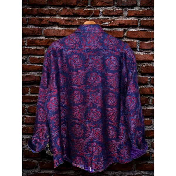 Robert Graham Doosland Stane Limited Edition Silk Shirt 3XL Classic Paisley NWOT