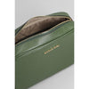 Michael Kors Ginny Leather Crossbody Bag Green EUC MSRP $248