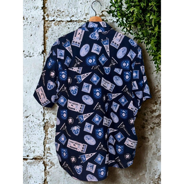 New York Yankees Tommy Bahama Island Zone Shirt Blue MLB Print XL NWT Rare