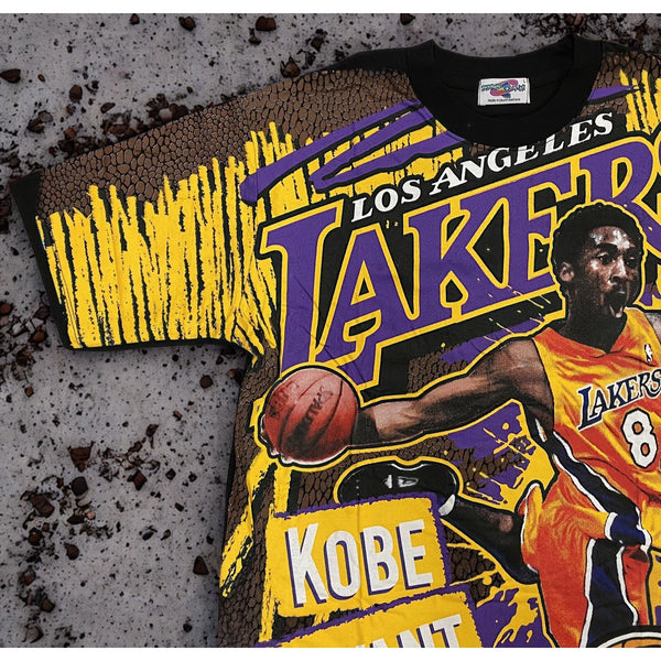 Kobe Bryant Los Angeles Lakers All Over Print Shirt Large Y2K Street Couture NBA