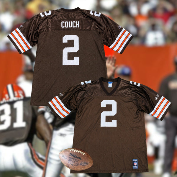 Cleveland Browns Tim Couch #2 Reebok NFL Jersey Men's 2XL Rare Vintage Y2K