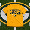 Green Bay Packers Brett Favre 61362 Yards Counting Reebok Shirt Men's S NFL