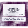 Charles Tyrwhitt Dress Shirt Non Iron Extra Slim Fit Purple Check Men's 16.5/33
