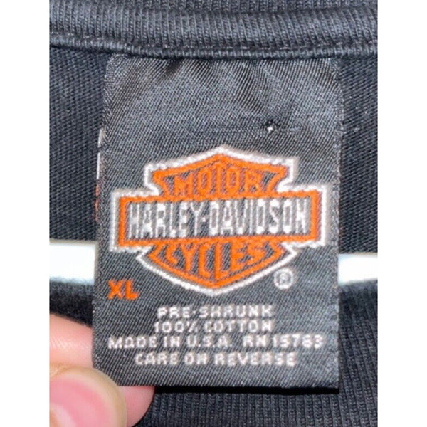 Harley Davidson Chattanooga Tennessee XL Rare Biker Hanes Beefy-T T Shirt