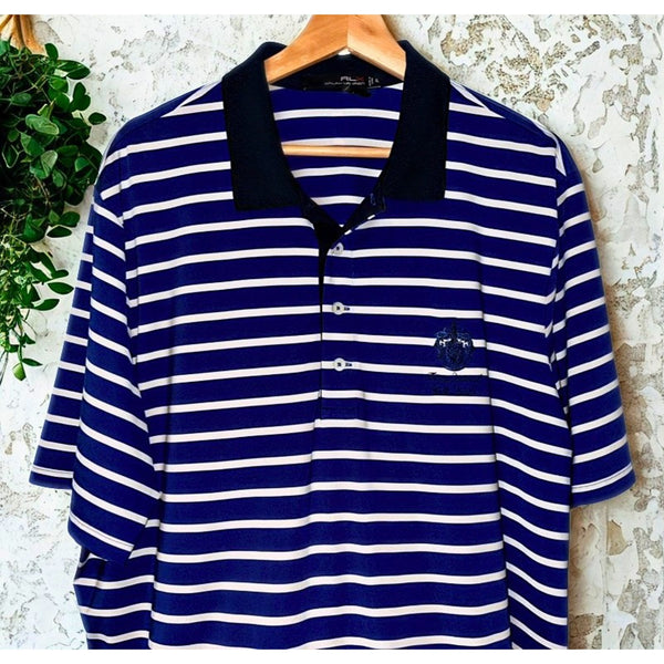 Donald Trump National Golf Club Colts Neck RLX Ralph Lauren Polo XL NJ Striped