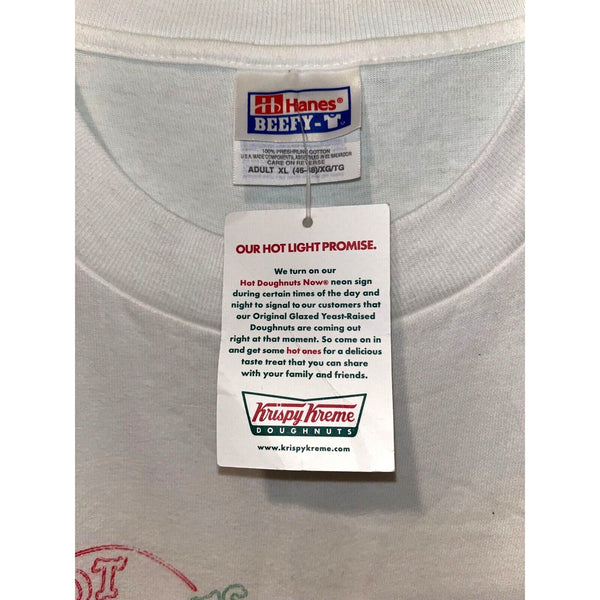 Krispy Kreme Doughnuts Vintage The Hot Light Is On Las Vegas T Shirt NWT Sz. XL
