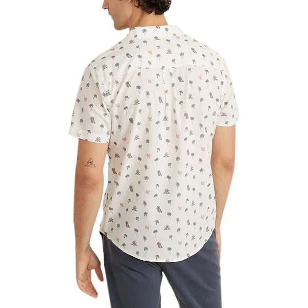 Marine Layer Island Cotton Plain Weave Shirt 2XL NWT Short Sleeve
