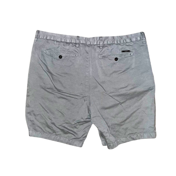 Burberry Brit Sz 38 Grey Chino Shorts Cotton Linen EUC