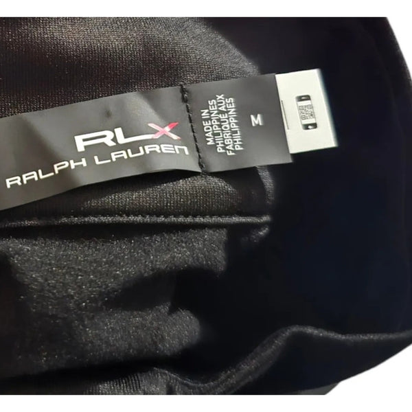 RLX Ralph Lauren US Open Tennis Quarter Zip Pullover Sz. M Black Performance NWT