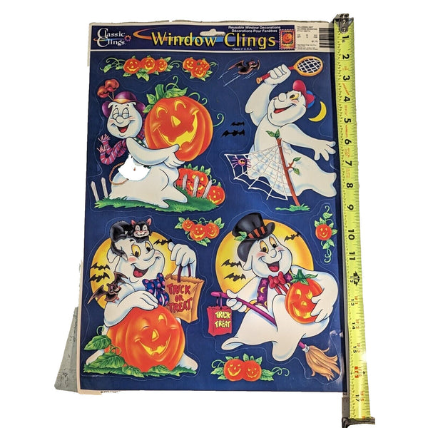 Halloween Decor Ghosts 2000 Classic Clings Window Clings Stickers NOS