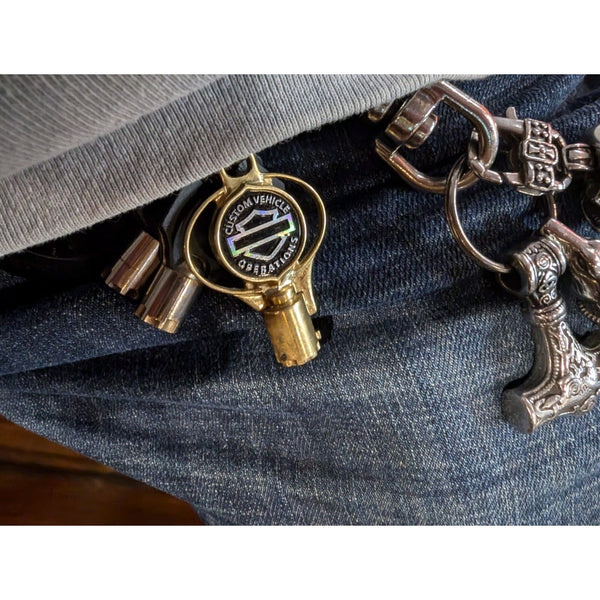 Harley-Davidson CVO Custom Vehicle Operations Solid Brass Key New in Box
