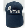 NYSE New York Stock Exchange Leather Strap Dad Hat Navy Cotton Adjustable Cap