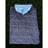 Rhone Golf Polo Shirt Men's M Gray Blue Camo Performance Stretch Short Sleeve