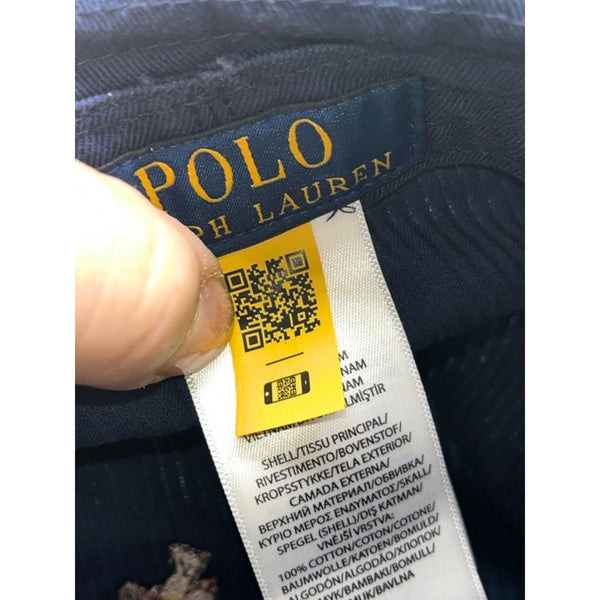 Polo Ralph Lauren Equestrian Corduroy Bucket Hat L/XL Navy Pony All Over NWOT